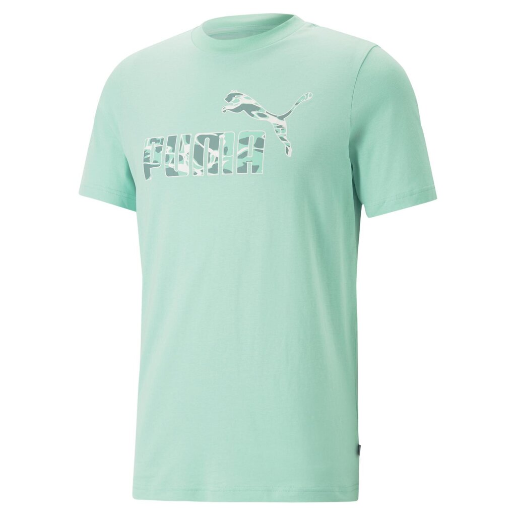 Puma marškinėliai vyrams Summer Splash Graphic, žali цена и информация | Vyriški marškinėliai | pigu.lt
