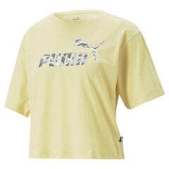 Puma marškinėliai moterims 677104424065454653857, geltoni kaina ir informacija | Sportinė apranga moterims | pigu.lt