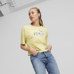 Puma marškinėliai moterims 677104424065454653857, geltoni kaina ir informacija | Sportinė apranga moterims | pigu.lt