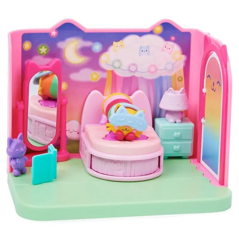 Katės miegamasis Gabbys Dollhouse Sweet Dreams цена и информация | Žaislai mergaitėms | pigu.lt