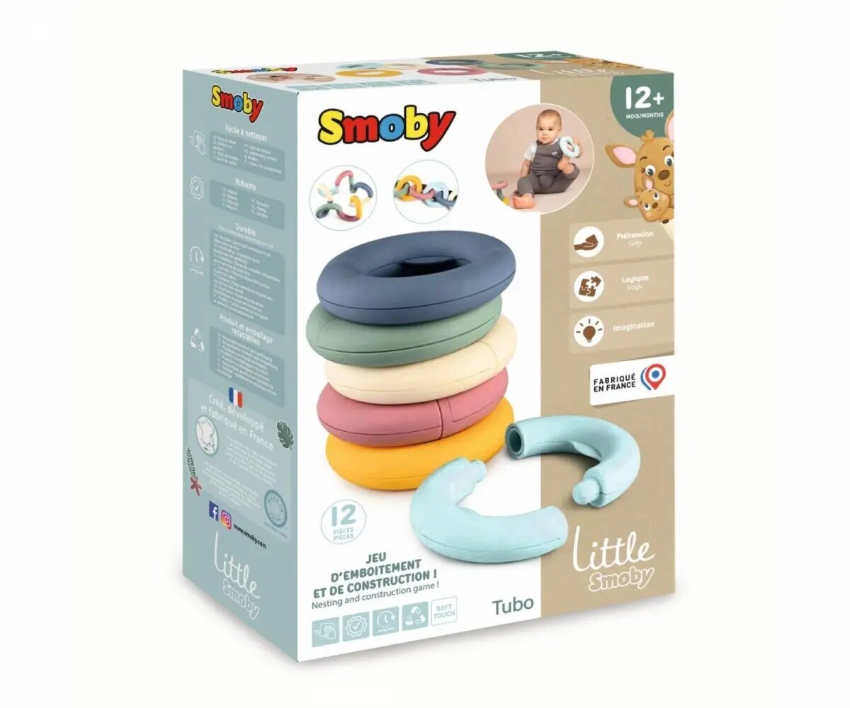 Mokomieji diskai - dėlionė Little Smoby Tubo цена и информация | Lavinamieji žaislai | pigu.lt