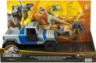 Žaislų rinkinys Mattel Jurassic World Dino Trackers N Smash Truck Set kaina ir informacija | Žaislai berniukams | pigu.lt