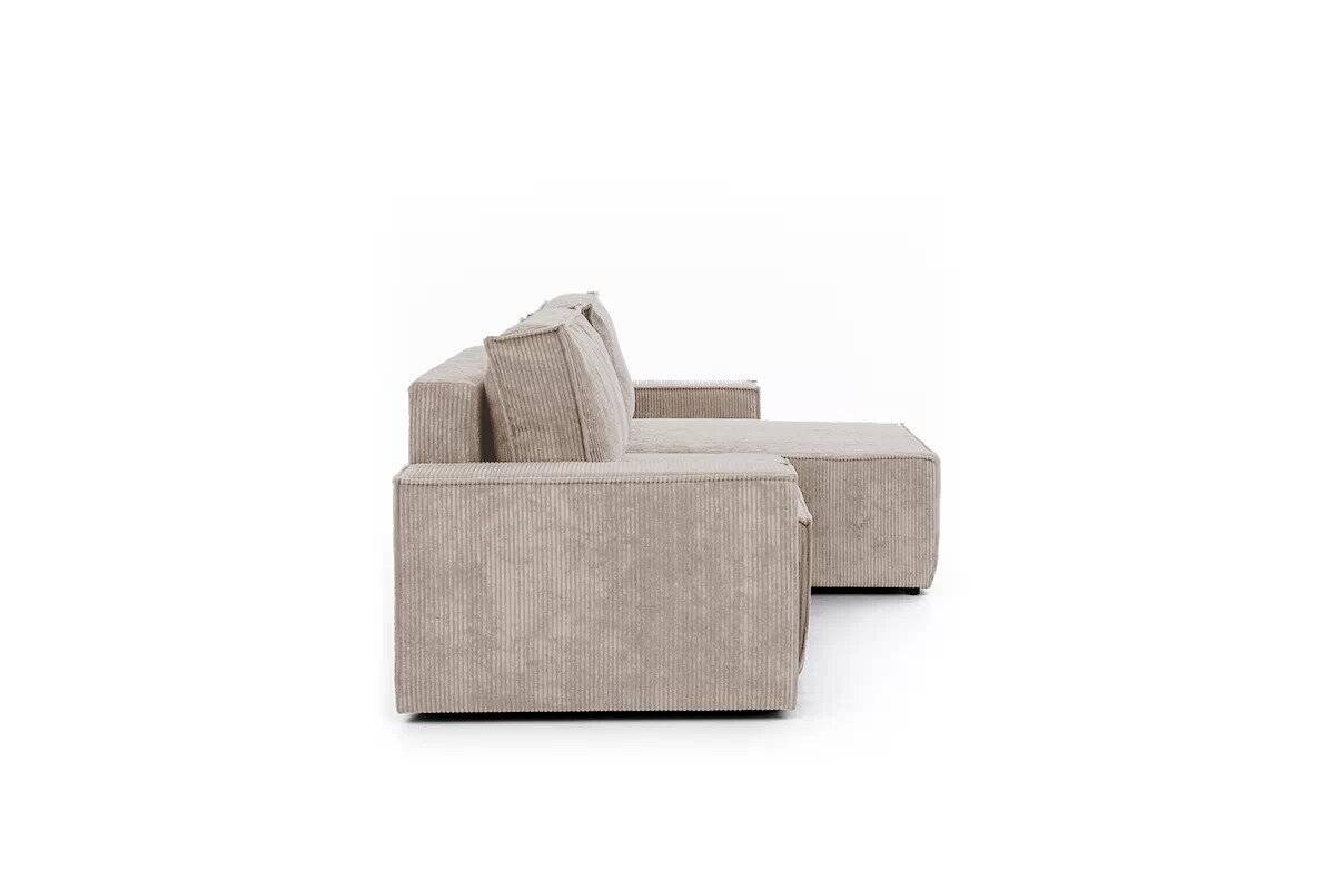 Dešininė kampinė sofa Bogart Flabio Mini, smėlio цена и информация | Minkšti kampai | pigu.lt