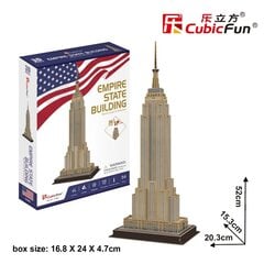 Dėlionė 3D, Empire State Building, 54 det kaina ir informacija | Dėlionės (puzzle) | pigu.lt