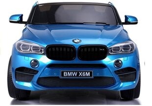 Dvivietis vaikiškas elektromobilis BMW X6M, mėlynas kaina ir informacija | BMW Vaikams ir kūdikiams | pigu.lt