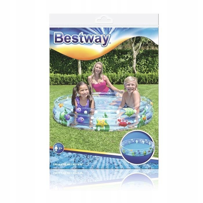 Pripučiamas baseinas vaikams Bestway Deep Dive, 152 x 30 cm, be filtro kaina ir informacija | Baseinai | pigu.lt