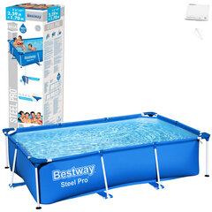 Karkasinis baseinas Bestway Steel Pro, 259 x 170 x 61 cm, be filtro kaina ir informacija | Baseinai | pigu.lt