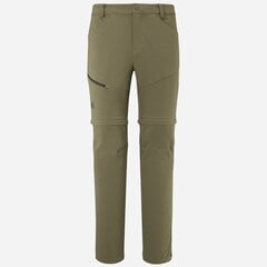 Kelnės vyrams Millet Trekker Stretch Zip Off 3515720163333, žalios цена и информация | Мужские брюки FINIS | pigu.lt