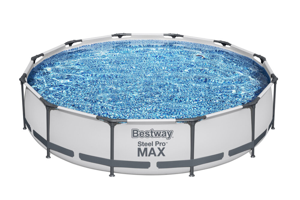 Karkasinis baseinas Bestway Steel Pro Max, 366 x 76 cm, su filtru kaina ir informacija | Baseinai | pigu.lt