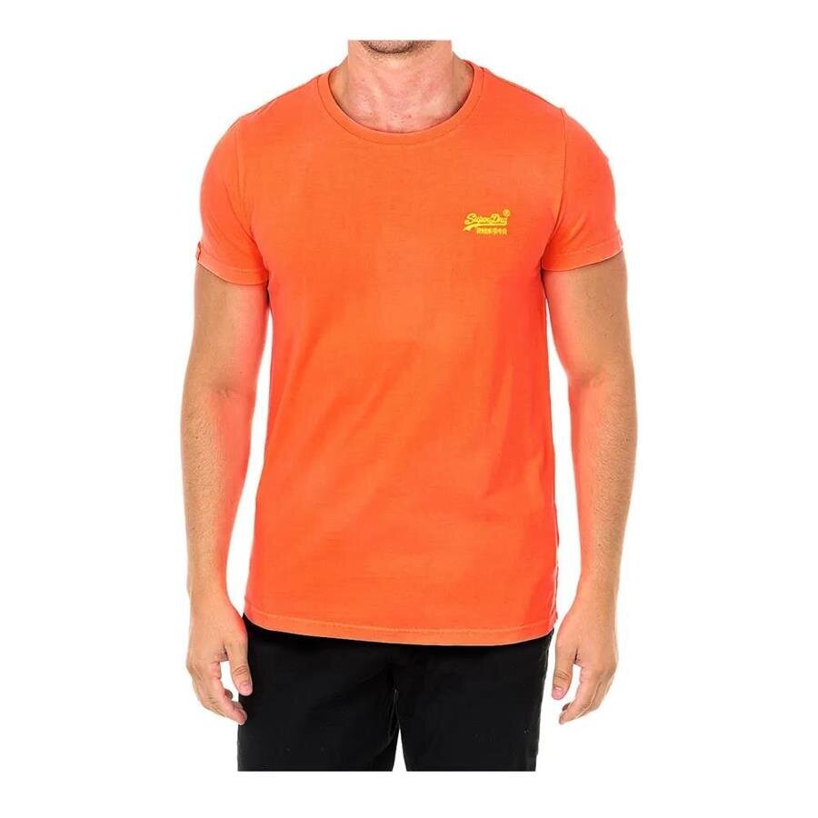 Marškinėliai vyrams Superdry M1010026AB5T, oranžiniai цена и информация | Vyriški marškinėliai | pigu.lt