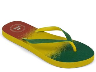 Flipper w monotox for women's yellow mx22319 MX22319 цена и информация | Комнатные тапки женские | pigu.lt