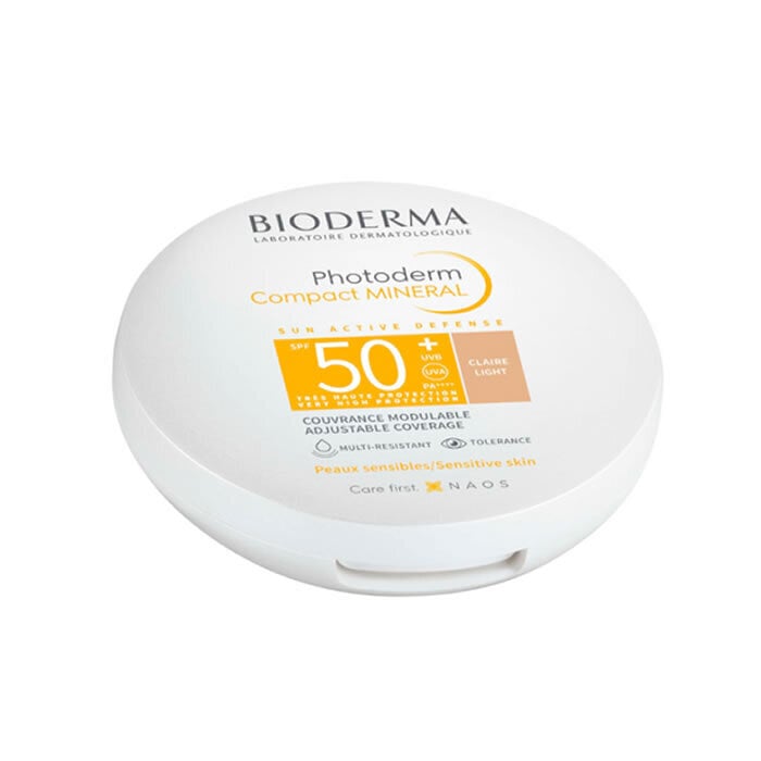 Kompaktinė pudra Bioderma Photoderm Compact Mineral light SPF-50+, 10 g цена и информация | Kremai nuo saulės | pigu.lt