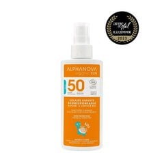 Водостойкий минеральный солнцезащитный крем для детей Alphanova Sun SPF50, 125 мл цена и информация | Кремы от загара | pigu.lt