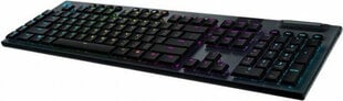 Беспроводная игровая клавиатура Logitech G915 LIGHTSPEED, черная цена и информация | Клавиатуры | pigu.lt