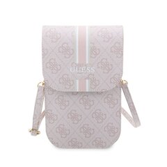 Guess PU 4G Printed Stripes Phone Bag Pink цена и информация | Чехлы для телефонов | pigu.lt