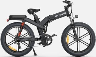 Электровелосипед Engwe X26, 26", черный, 1000Вт, 28Ач цена и информация | Электровелосипеды | pigu.lt