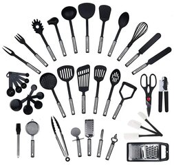 Virtuvės reikmenų rinkinys, 40 vnt. kaina ir informacija | Virtuvės įrankiai | pigu.lt