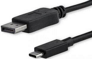 Kabelis Brackton DisplayPort Male - USB Type-C Male 1m 4K цена и информация | Кабели и провода | pigu.lt