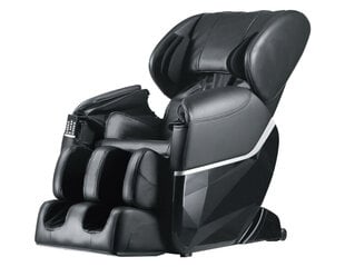 Masažinė kėdė NordNova Shiatsu Lux Zero Gravity su šildymo funkcija, juoda kaina ir informacija | Svetainės foteliai | pigu.lt