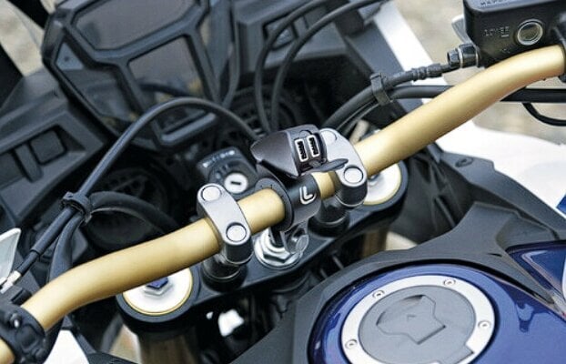 Dvigubas USB įkroviklis motociklui, 1 vnt. kaina ir informacija | Moto reikmenys | pigu.lt