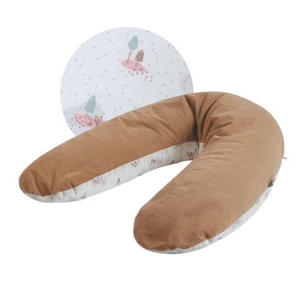 Nėščiosios ir žindymo pagalvė Tineo, ruda kaina ir informacija | Maitinimo pagalvės | pigu.lt