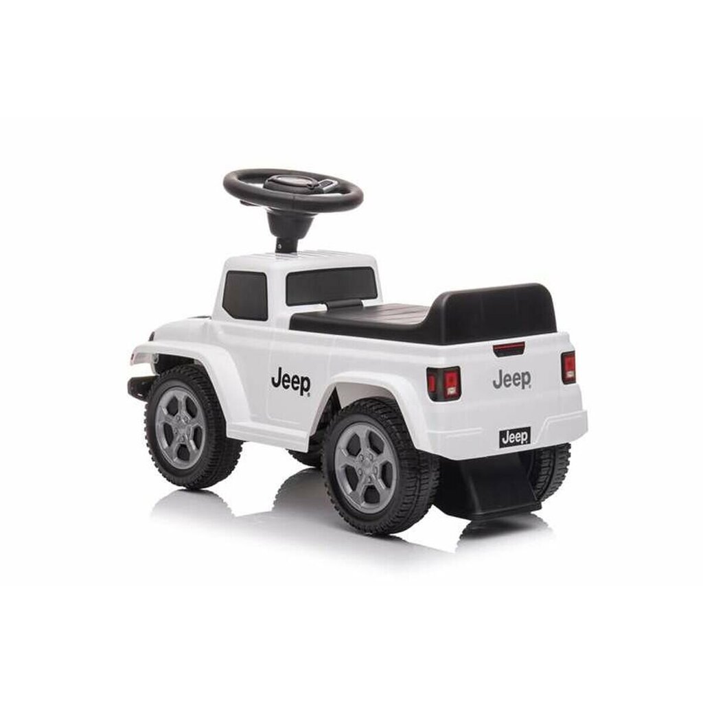 Paspiriamas automobilis vaikams Jeep Rubicon Gladiator, juodas/baltas kaina ir informacija | Žaislai kūdikiams | pigu.lt