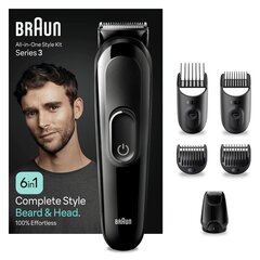 Braun Series 3 MGK3420 kaina ir informacija | Plaukų kirpimo mašinėlės | pigu.lt