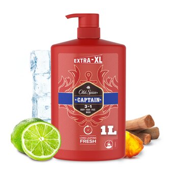 Dušo želė Old Spice Captain vyrams, 1000 ml kaina ir informacija | Dušo želė, aliejai | pigu.lt