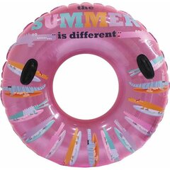 Pripučiama plaukiojanti spurga The Summer is different, 115 cm, įvairių spalvų kaina ir informacija | Pripučiamos ir paplūdimio prekės | pigu.lt