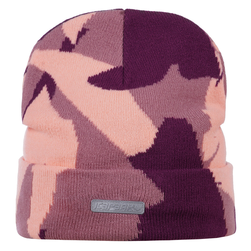 Icepeak vaikiška kepurė HALVER KD, abrikosų-slyvų violetinė kaina ir informacija | Žiemos drabužiai vaikams | pigu.lt