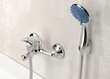 Vonios ir dušo maišytuvas Granitan Alfa, sidabrinis цена и информация | Vandens maišytuvai | pigu.lt