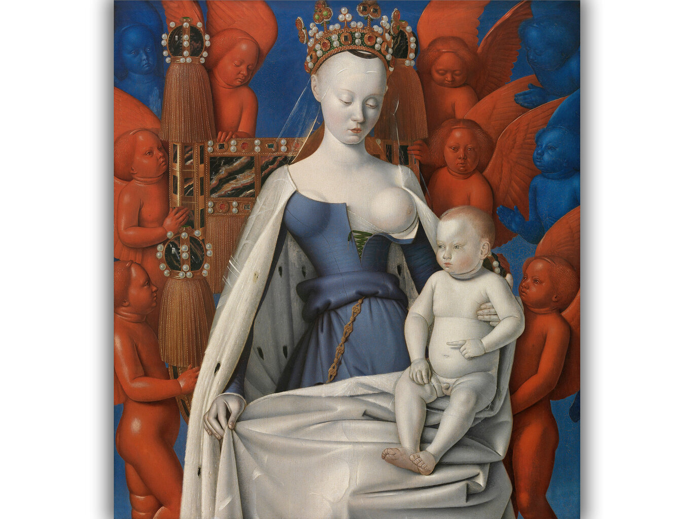Reprodukcija Mergelė su Kūdikiu, Apsupta Angelų kaina ir informacija | Reprodukcijos, paveikslai | pigu.lt