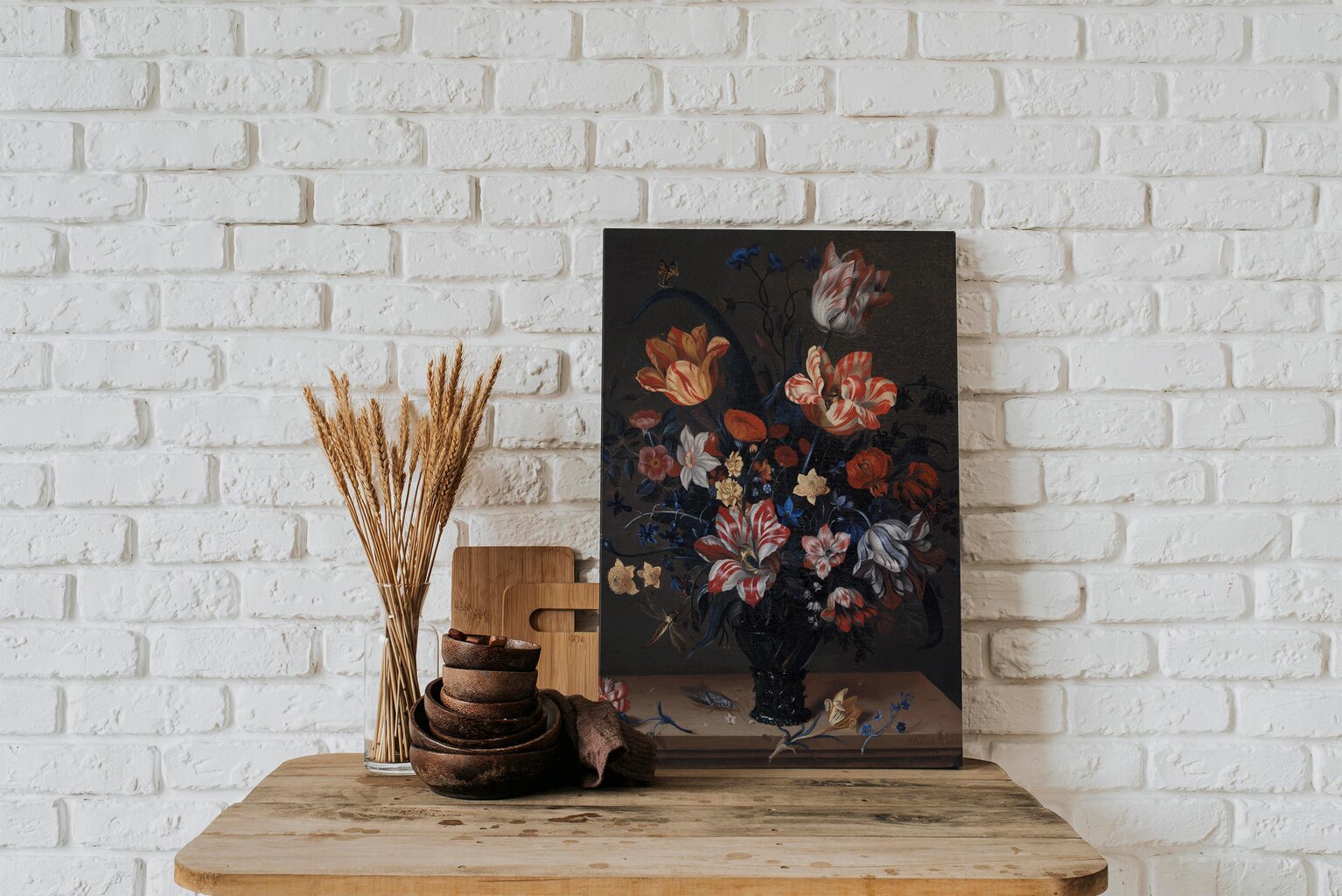 Reprodukcija Tulpės ir Kitos Gėlės Vazoje цена и информация | Reprodukcijos, paveikslai | pigu.lt