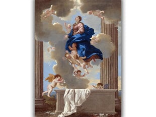 Reprodukcija Mergelės Ėmimas į Dangų (1632) (Nicolas Poussin), 100x70 cm цена и информация | Репродукции, картины | pigu.lt