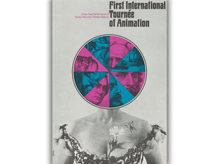 Vintažinis plakatas First International Tournee of Animation kaina ir informacija | Reprodukcijos, paveikslai | pigu.lt