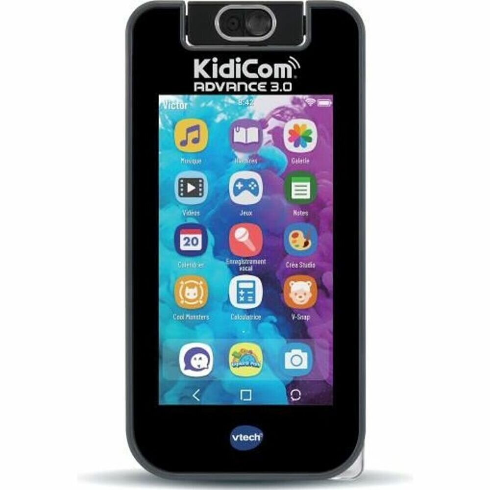 Interaktyvus žaislinis telefonas Vtech Kidicom Advance 3.0 Black kaina ir informacija | Lavinamieji žaislai | pigu.lt