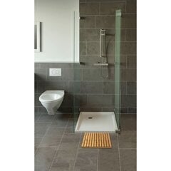 Bambukinė dušo platforma Wenko 24610100, 50x50 cm цена и информация | Аксессуары для ванной комнаты | pigu.lt