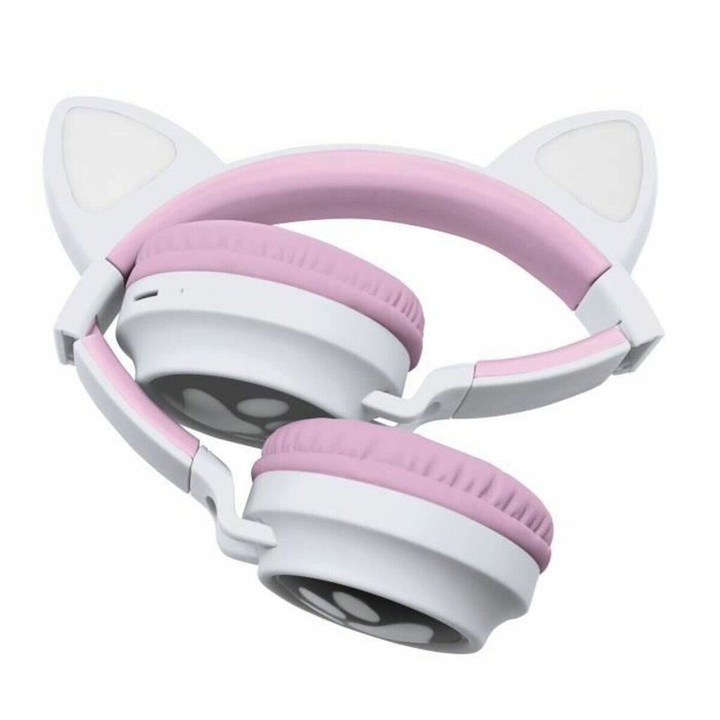 Lexibook Cat Ears 2in1 White kaina ir informacija | Ausinės | pigu.lt