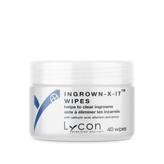 Servetėlės nuo plaukelių įaugimo Lycon Ingriwn-X-It Wipes, 40 vnt. цена и информация | Кремы, лосьоны для тела | pigu.lt