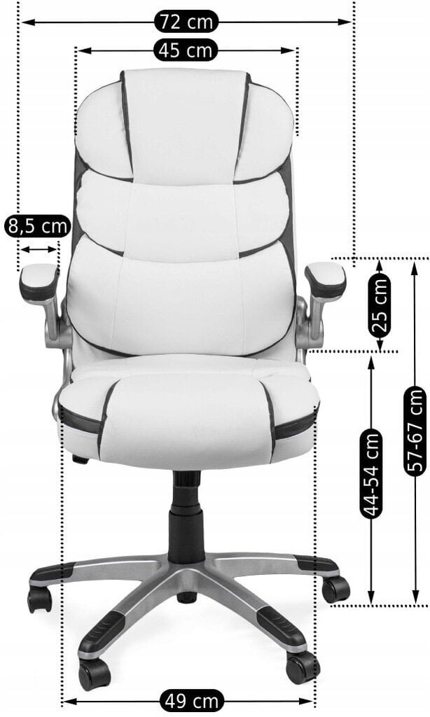 Biuro kėdė Mebel Elite Liverpool, balta kaina ir informacija | Biuro kėdės | pigu.lt