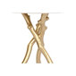 Šoninis staliukas DKD Home Decor, auksinis/baltas kaina ir informacija | Kavos staliukai | pigu.lt