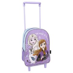 Рюкзак школьный на колесиках Frozen, фиолетовый цена и информация | Школьные рюкзаки, спортивные сумки | pigu.lt