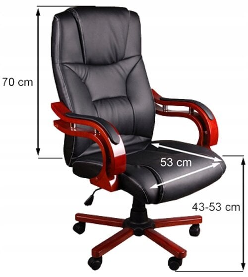 Biuro kėdė Giosedio BSL003M, ruda, su masažo funkcija kaina ir informacija | Biuro kėdės | pigu.lt