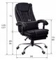 Biuro kėdė Giosedio FBK4W, juoda kaina ir informacija | Biuro kėdės | pigu.lt