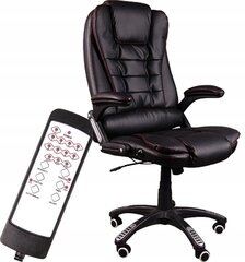 Biuro kėdė Giosedio BSB004M, juoda, su masažo funkcija kaina ir informacija | Biuro kėdės | pigu.lt