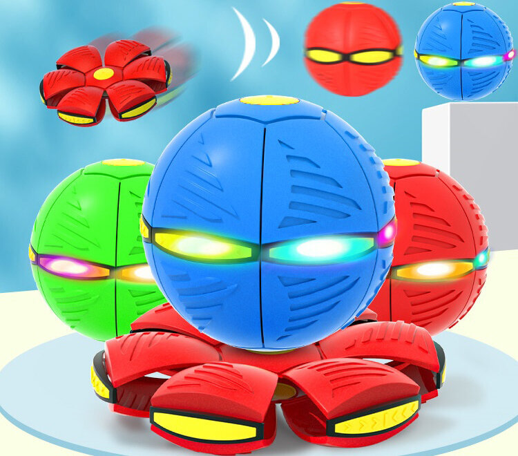 6 LED šviečiantis, skraidantis kamuolys - diskas Yhog, žalias kaina ir informacija | Žaislai berniukams | pigu.lt