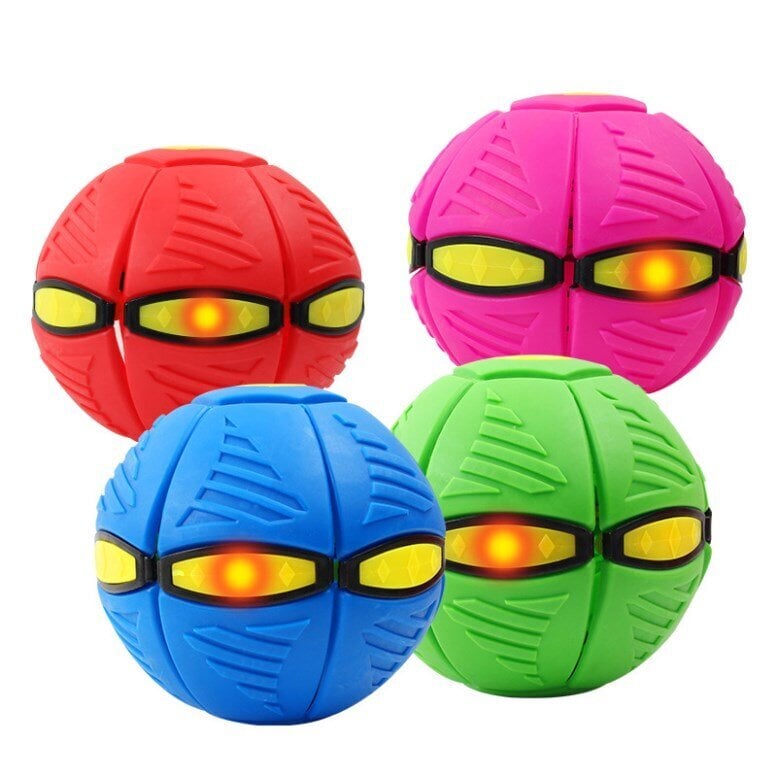 6 LED šviečiantis, skraidantis kamuolys - diskas Yhog, rožinis цена и информация | Žaislai berniukams | pigu.lt