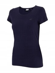 Marškinėliai moterims 4f, mėlyni kaina ir informacija | Marškinėliai moterims | pigu.lt