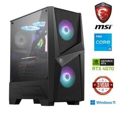 MULTI GAMING Core i5-13400F 32GB 512GB NVME RTX 4070 Windows 11 kaina ir informacija | Stacionarūs kompiuteriai | pigu.lt