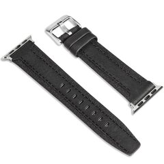 Ремешок для часов TIMBERLAND STRAP BAINBRIDGE L BLACK LEATHER SS 22 mm TDOUL0000402 цена и информация | Женские часы | pigu.lt